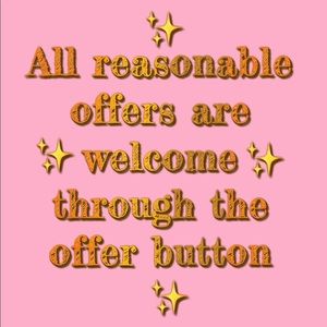 ‼️✨Reasonable offers are welcome✨‼️